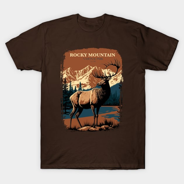 Rocky Mountain National Park T-Shirt by Wintrly